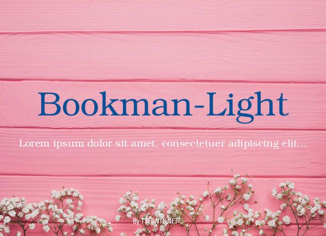 Bookman-Light example