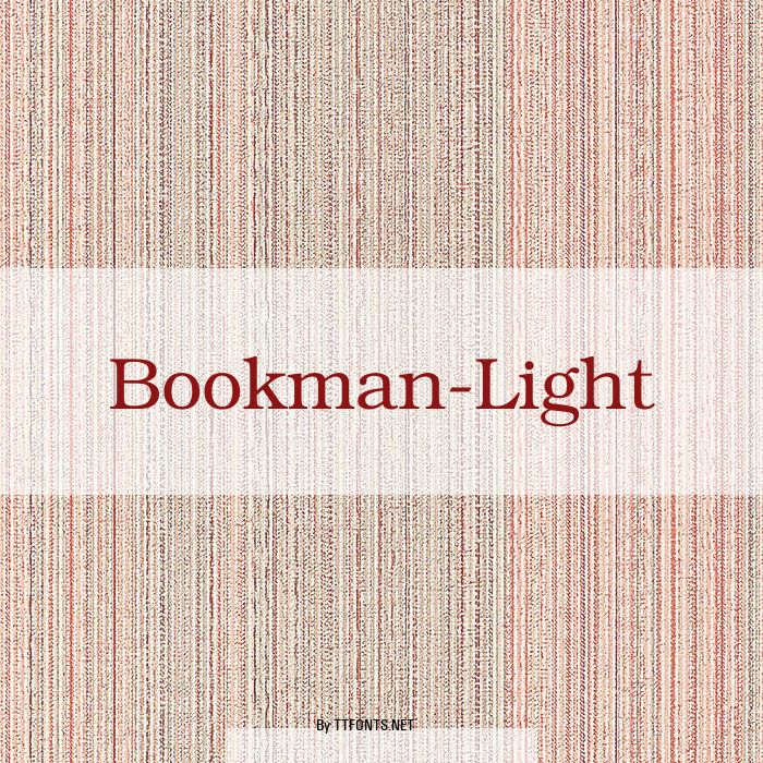 Bookman-Light example