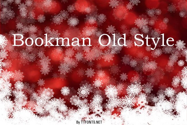 Bookman Old Style example