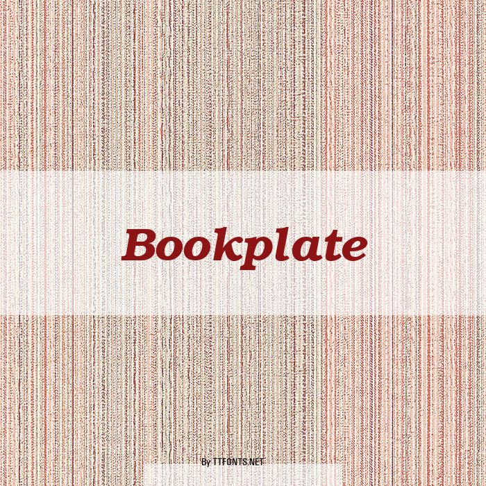Bookplate example