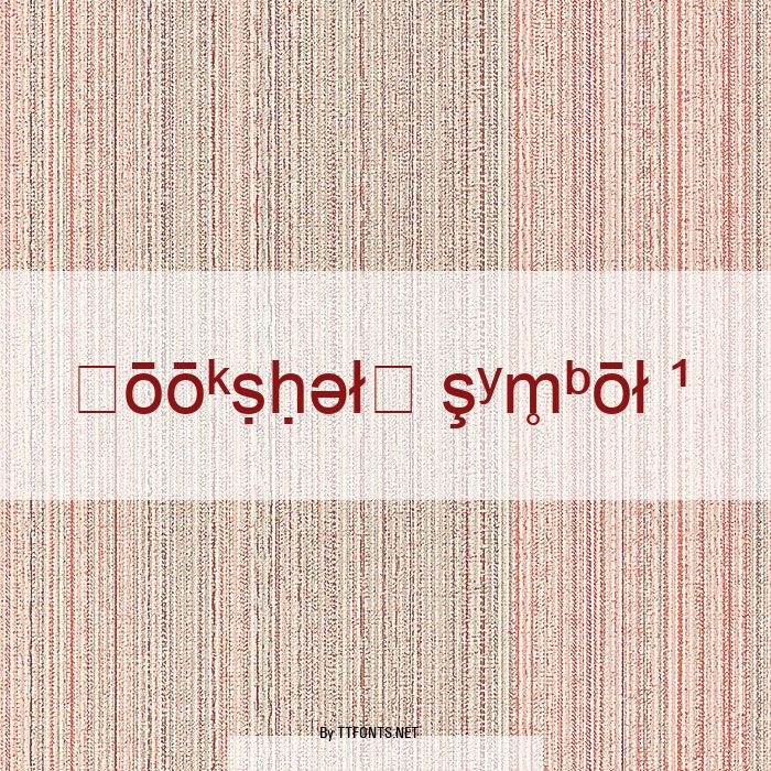 Bookshelf Symbol 1 example