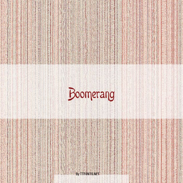 Boomerang example