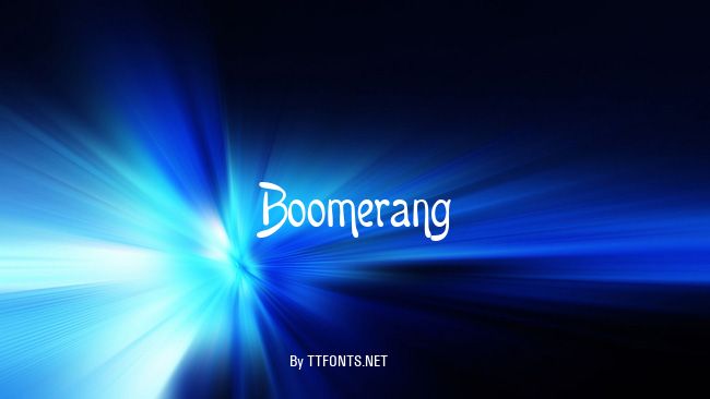 Boomerang example