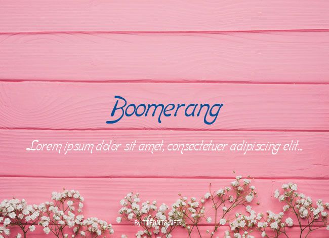 Boomerang example