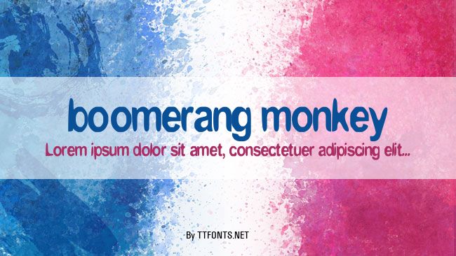 boomerang monkey example