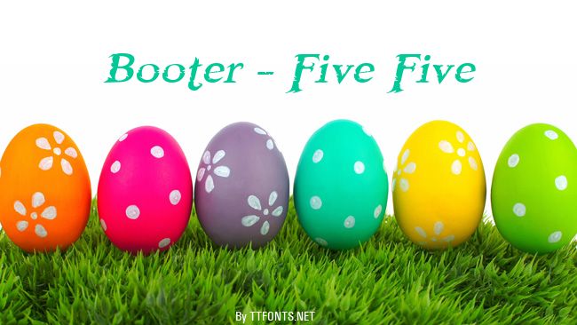 Booter - Five Five example