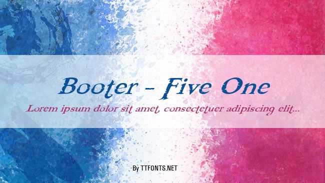 Booter - Five One example
