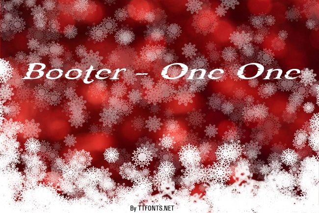 Booter - One One example