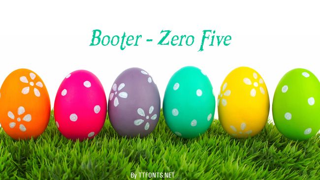 Booter - Zero Five example