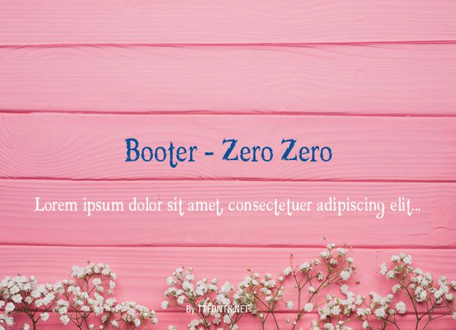 Booter - Zero Zero example