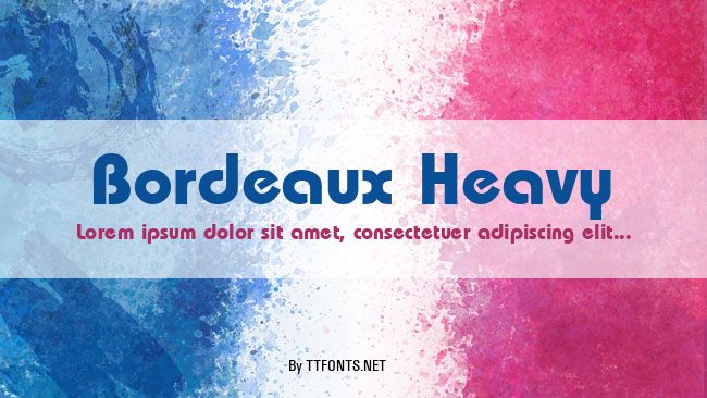 Bordeaux Heavy example