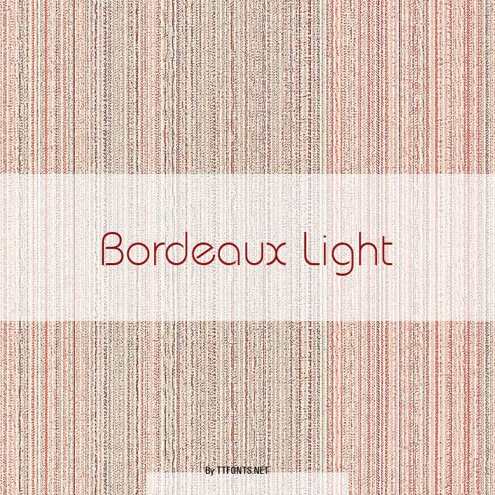 Bordeaux Light example