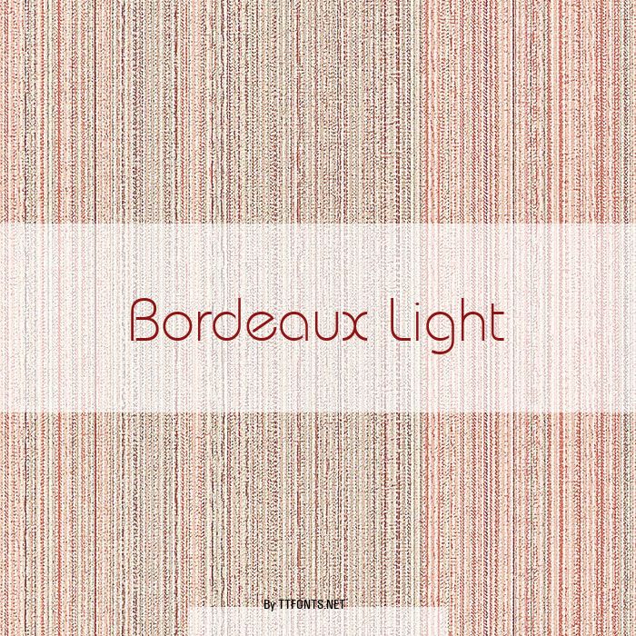 Bordeaux Light example