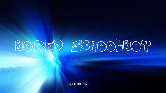 Bored Schoolboy example