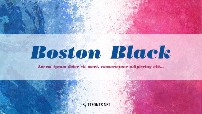 Boston Black example