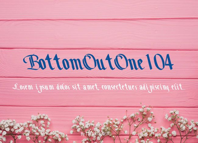 BottomOutOne104 example