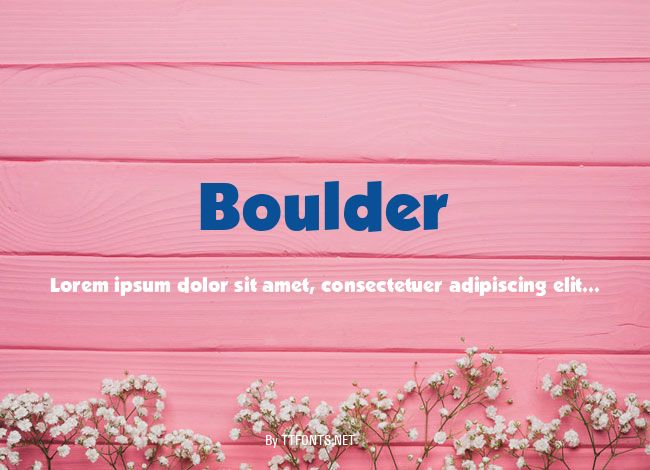 Boulder example