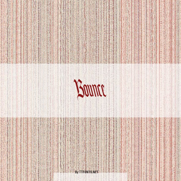 Bounce example