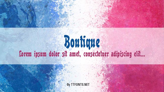 Boutique example