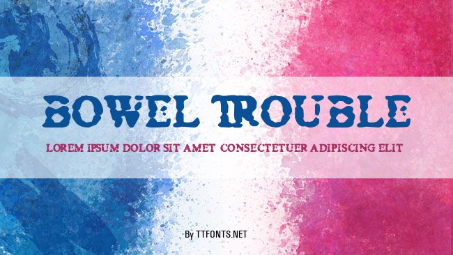 Bowel Trouble example