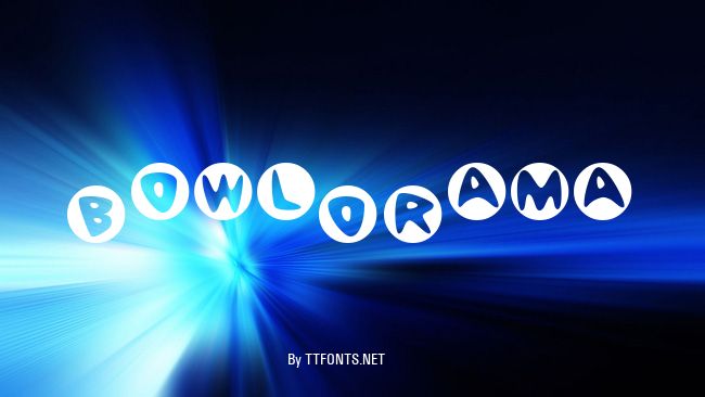 BowlORama example