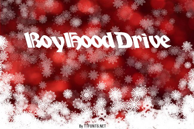 BoyHoodDrive example