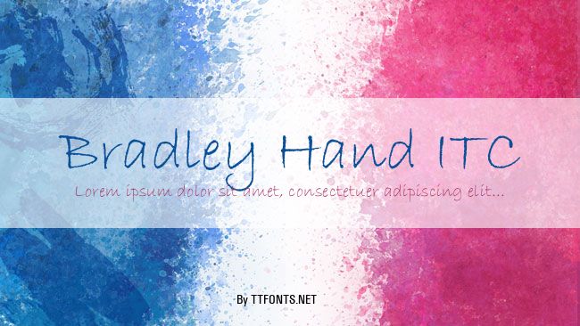 Bradley Hand ITC example