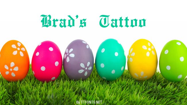 Brad's Tattoo example