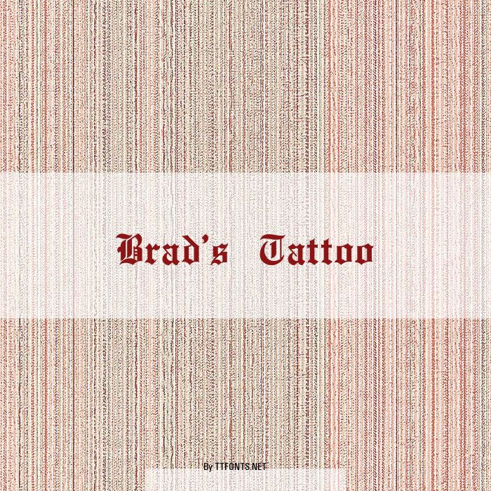 Brad's Tattoo example