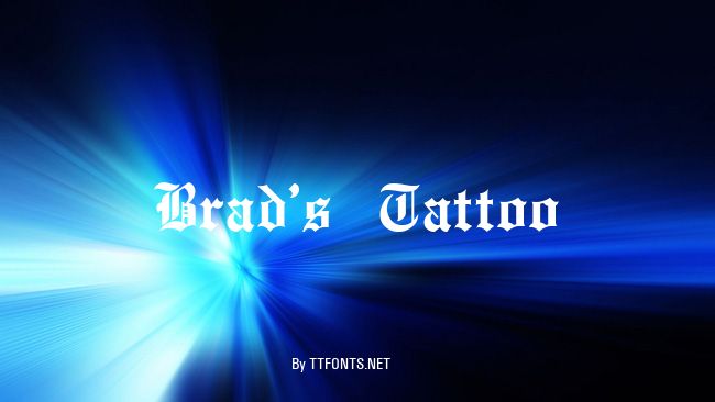 Brad's Tattoo example