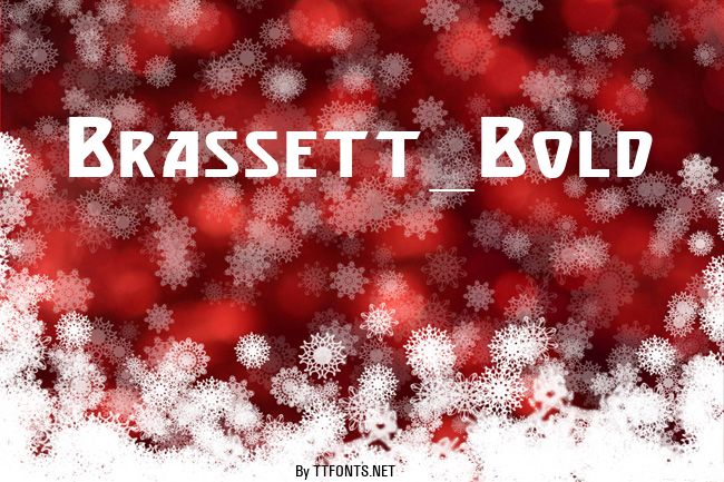 Brassett_Bold example
