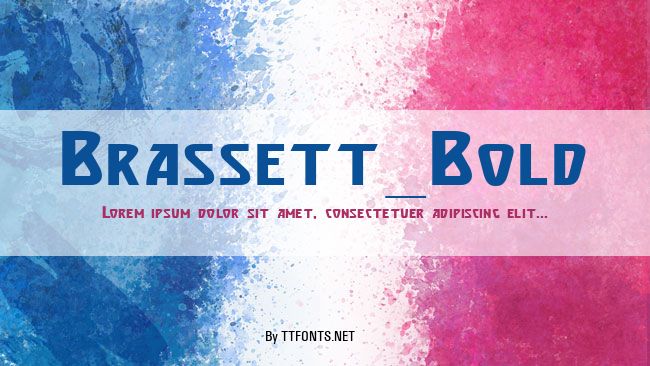 Brassett_Bold example