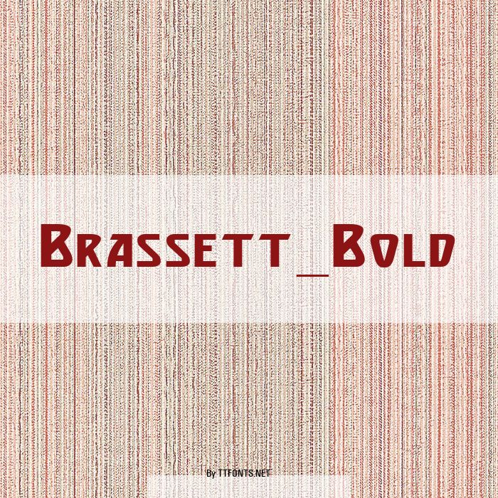 Brassett_Bold example