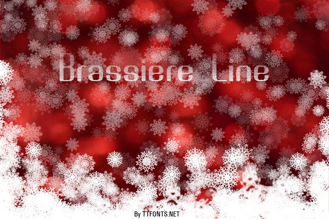 Brassiere Line example