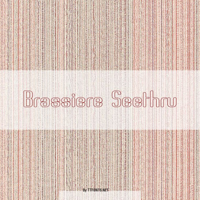 Brassiere Seethru example