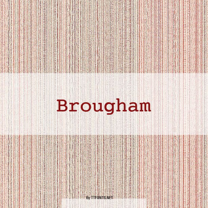 Brougham example