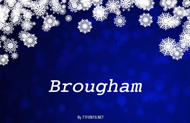 Brougham example