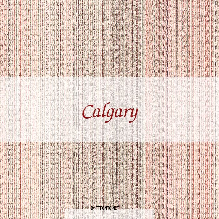 Calgary example