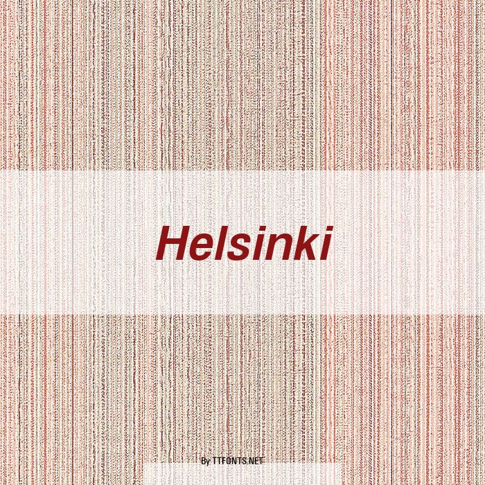 Helsinki example