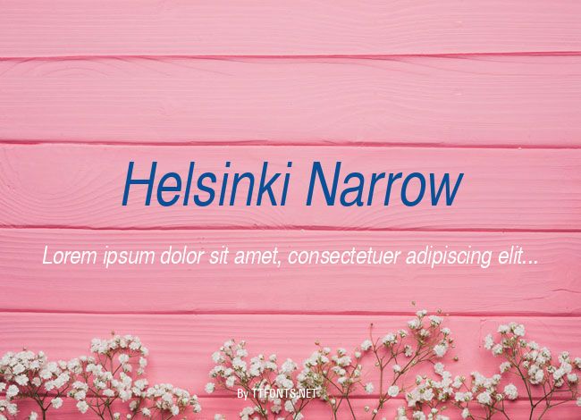 Helsinki Narrow example