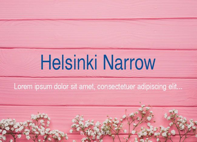 Helsinki Narrow example