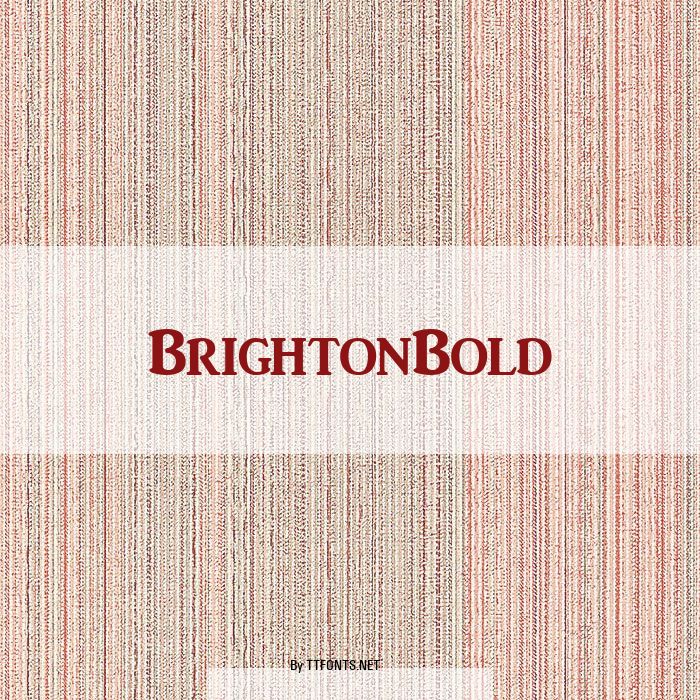 BrightonBold example