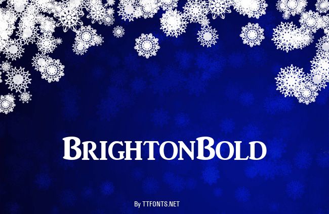 BrightonBold example