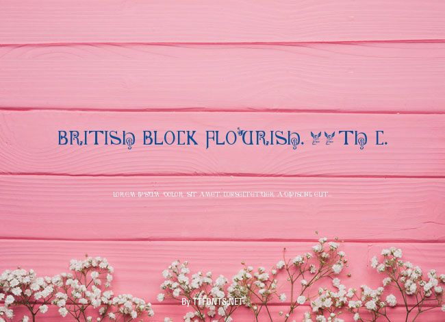 British Block Flourish, 10th c. example