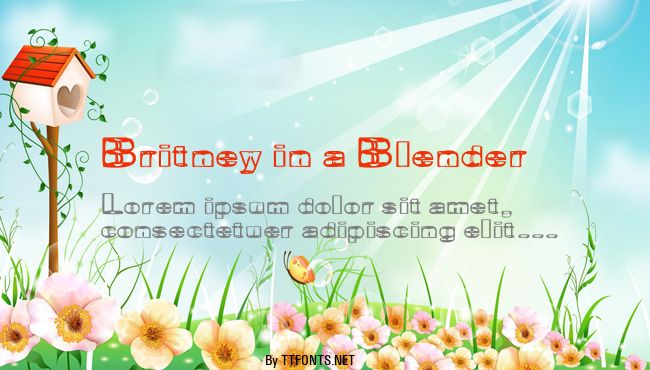 Britney in a Blender example