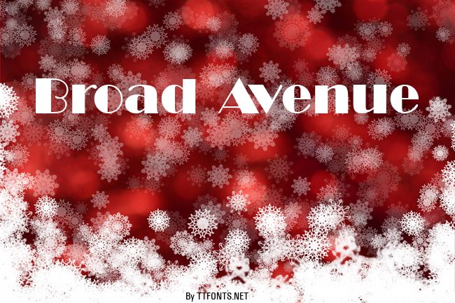 Broad Avenue example