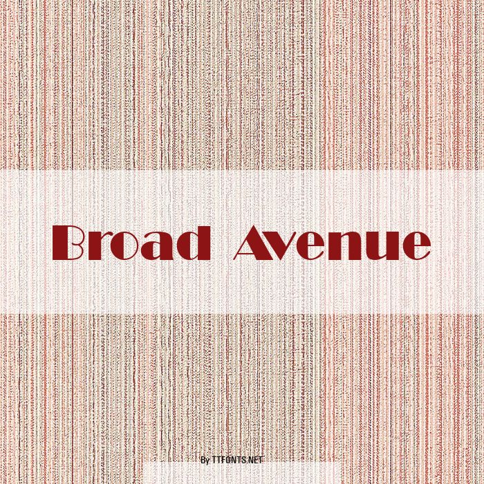 Broad Avenue example