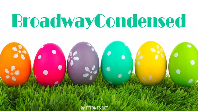 BroadwayCondensed example