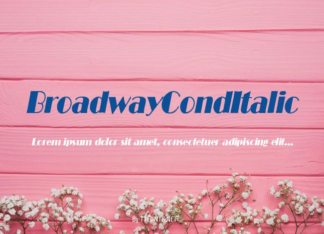 BroadwayCondItalic example