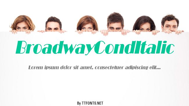 BroadwayCondItalic example